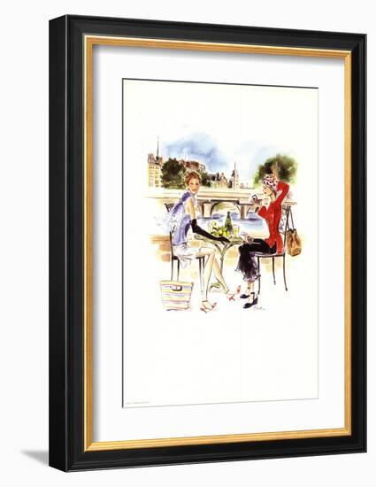 Dejeuner Parisien-Tina-Framed Art Print