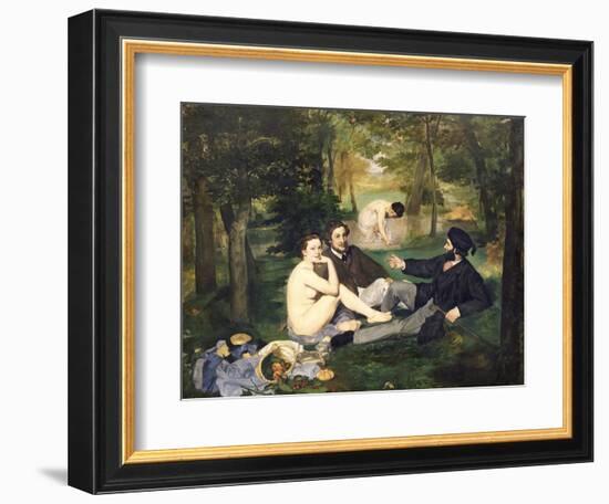 Dejeuner Sur L'Herbe, 1863-Edouard Manet-Framed Giclee Print