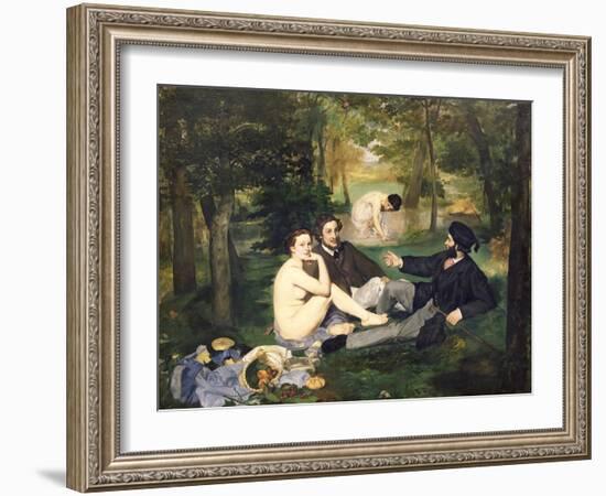 Dejeuner Sur L'Herbe, 1863-Edouard Manet-Framed Giclee Print