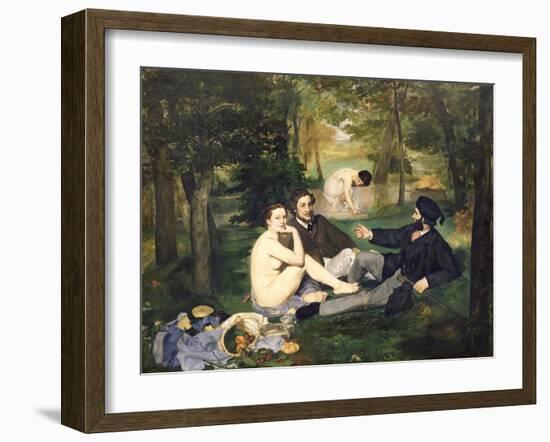 Dejeuner Sur L'Herbe, 1863-Edouard Manet-Framed Giclee Print