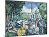 Dejeuner Sur L'Herbe, 1876-77-Paul Cézanne-Mounted Giclee Print