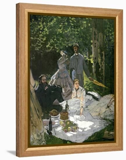 Dejeuner Sur L'Herbe, Chailly, 1865 (Central Panel)-Claude Monet-Framed Premier Image Canvas