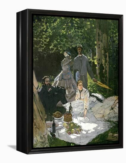 Dejeuner Sur L'Herbe, Chailly, 1865 (Central Panel)-Claude Monet-Framed Premier Image Canvas