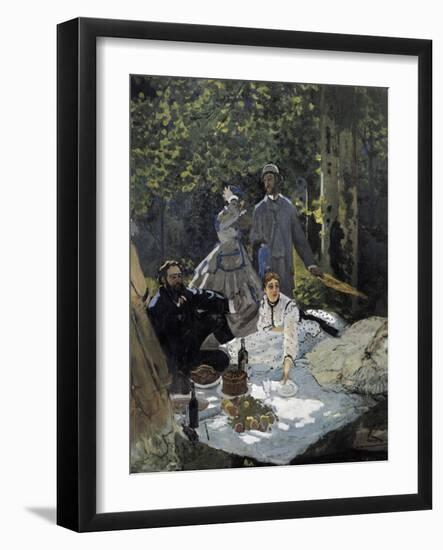 Dejeuner Sur L'Herbe, Chailly (The Luncheon on the Grass)-Claude Monet-Framed Art Print