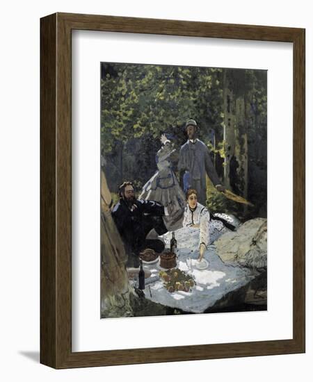 Dejeuner Sur L'Herbe, Chailly (The Luncheon on the Grass)-Claude Monet-Framed Premium Giclee Print