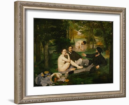 Dejeuner Sur L'Herbe (Luncheon on the Grass), 1863-Edouard Manet-Framed Giclee Print