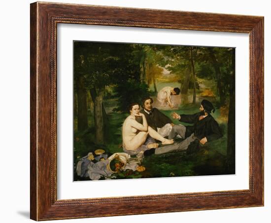 Dejeuner Sur L'Herbe (Luncheon on the Grass), 1863-Edouard Manet-Framed Giclee Print