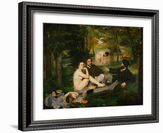 Dejeuner Sur L'Herbe (Luncheon on the Grass), 1863-Edouard Manet-Framed Giclee Print