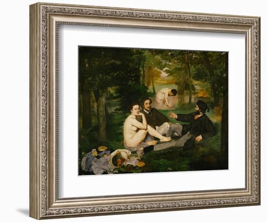 Dejeuner Sur L'Herbe (Luncheon on the Grass), 1863-Edouard Manet-Framed Giclee Print