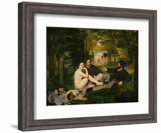 Dejeuner Sur L'Herbe (Luncheon on the Grass), 1863-Edouard Manet-Framed Giclee Print