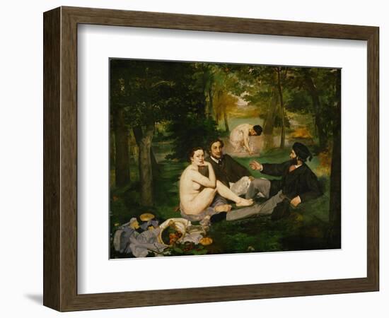 Dejeuner Sur L'Herbe (Luncheon on the Grass), 1863-Edouard Manet-Framed Giclee Print