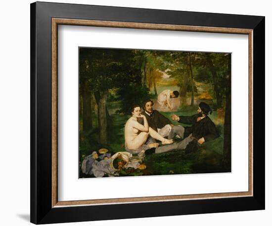 Dejeuner Sur L'Herbe (Luncheon on the Grass), 1863-Edouard Manet-Framed Giclee Print