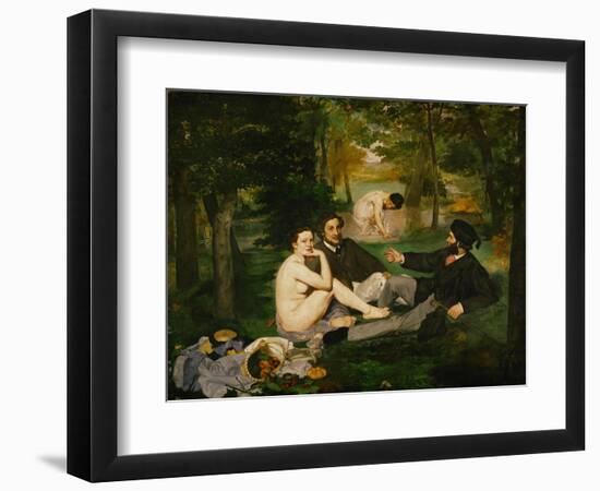 Dejeuner Sur L'Herbe (Luncheon on the Grass), 1863-Edouard Manet-Framed Giclee Print