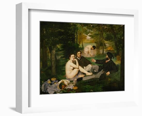 Dejeuner Sur L'Herbe (Luncheon on the Grass), 1863-Edouard Manet-Framed Giclee Print