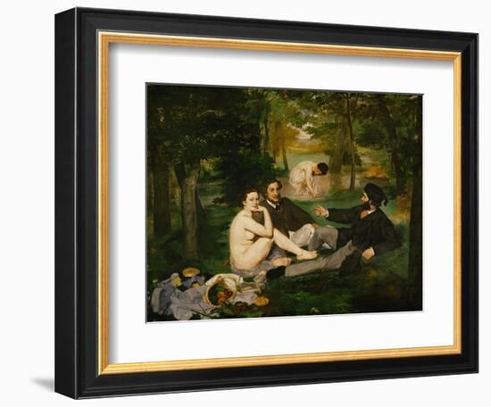 Dejeuner Sur L'Herbe (Luncheon on the Grass), 1863-Edouard Manet-Framed Giclee Print