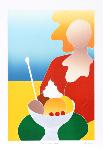 Ice Cream Lady-Dejong-Collectable Print