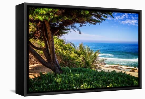 Del Mar Beach I-Alan Hausenflock-Framed Stretched Canvas