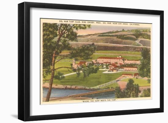 Del Mar Race Track, San Diego, California-null-Framed Art Print