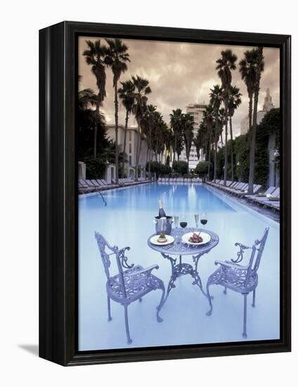 Delano Hotel Pool, South Beach, Miami, Florida, USA-Robin Hill-Framed Premier Image Canvas