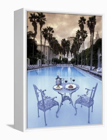 Delano Hotel Pool, South Beach, Miami, Florida, USA-Robin Hill-Framed Premier Image Canvas