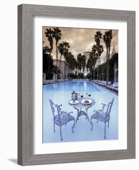 Delano Hotel Pool, South Beach, Miami, Florida, USA-Robin Hill-Framed Photographic Print