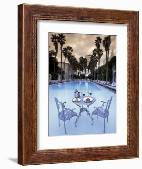 Delano Hotel Pool, South Beach, Miami, Florida, USA-Robin Hill-Framed Photographic Print