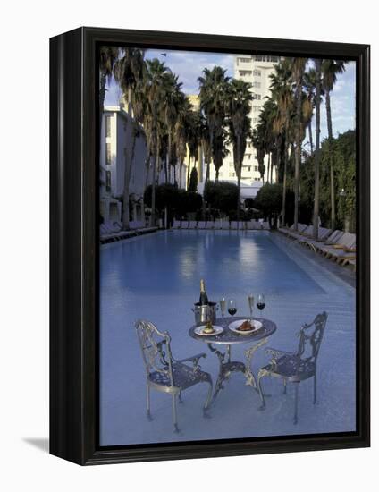 Delano Hotel, South Beach, Miami, Florida, USA-Robin Hill-Framed Premier Image Canvas