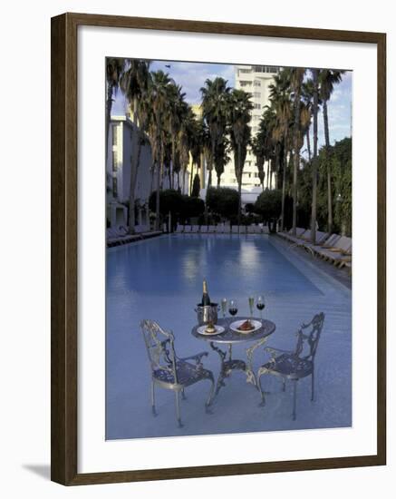 Delano Hotel, South Beach, Miami, Florida, USA-Robin Hill-Framed Photographic Print