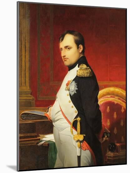 Delaroche, Portrait de l'empereur Napol? 1er dans son cabinet-Paul Delaroche-Mounted Giclee Print