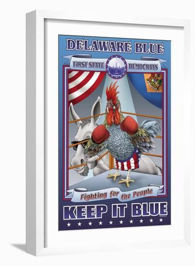 Delaware Blue, Fighting for the People-Richard Kelly-Framed Art Print