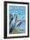 Delaware Blue Herons Scene-Lantern Press-Framed Art Print