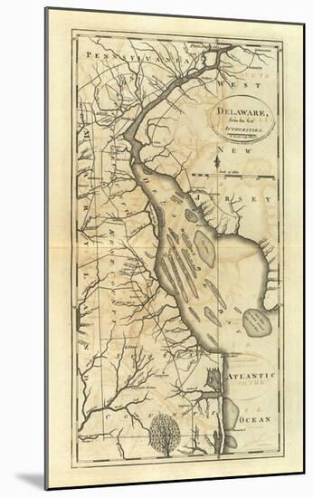 Delaware, c.1795-Mathew Carey-Mounted Art Print