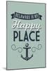 Delaware is My Happy Place-Lantern Press-Mounted Art Print