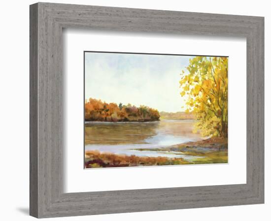 Delaware North from Stockton-Elissa Gore-Framed Art Print