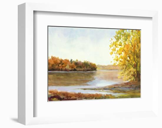 Delaware North from Stockton-Elissa Gore-Framed Art Print