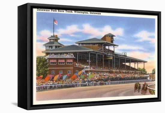 Delaware Park Race Track, Wilmington, Delaware-null-Framed Stretched Canvas