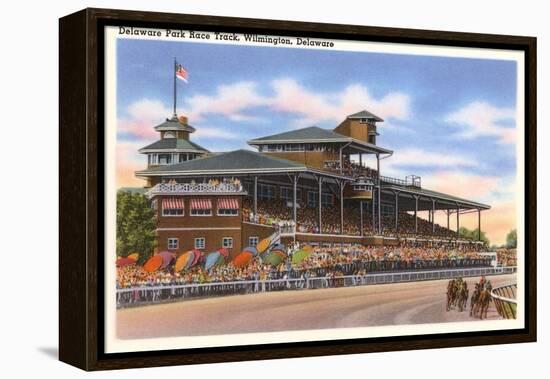 Delaware Park Race Track, Wilmington, Delaware-null-Framed Stretched Canvas