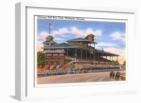 Delaware Park Race Track, Wilmington, Delaware-null-Framed Premium Giclee Print