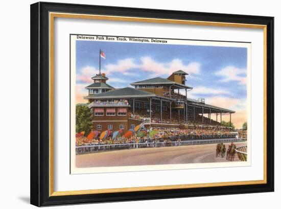 Delaware Park Race Track, Wilmington, Delaware-null-Framed Art Print