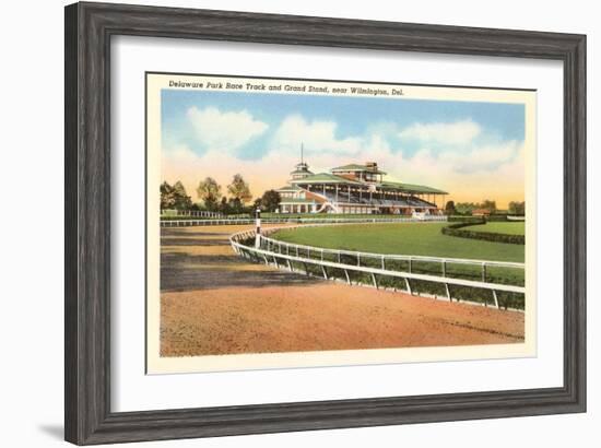 Delaware Park Race Track, Wilmington, Delaware-null-Framed Art Print