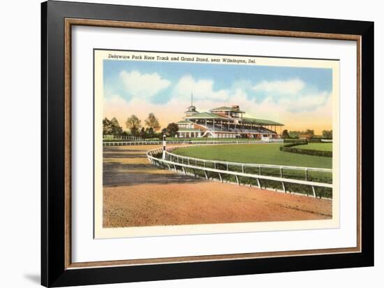 Delaware Park Race Track, Wilmington, Delaware-null-Framed Art Print