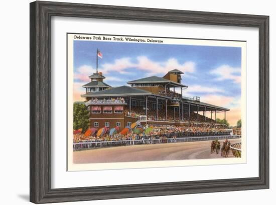 Delaware Park Race Track, Wilmington, Delaware-null-Framed Art Print