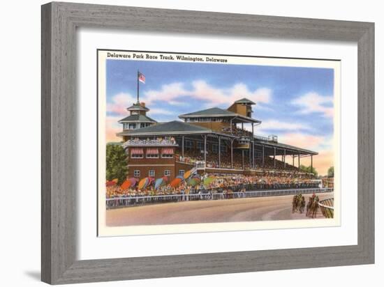 Delaware Park Race Track, Wilmington, Delaware-null-Framed Art Print