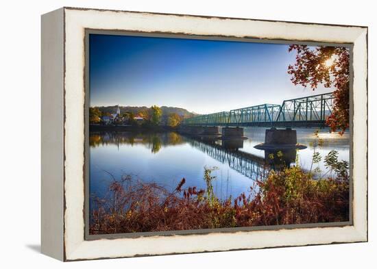 Delaware River Bridge-George Oze-Framed Premier Image Canvas