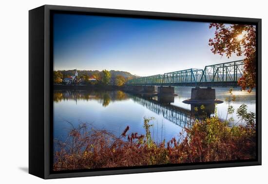 Delaware River Bridge-George Oze-Framed Premier Image Canvas