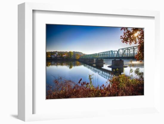 Delaware River Bridge-George Oze-Framed Photographic Print