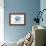 Delaware - Scallop Shell - Blue - Coastal Icon-Lantern Press-Framed Art Print displayed on a wall