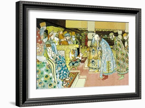 Delegates-Ivan Bilibin-Framed Art Print