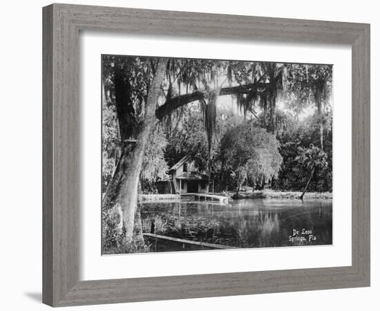 Deleon Springs, Florida - Scenic View-Lantern Press-Framed Art Print