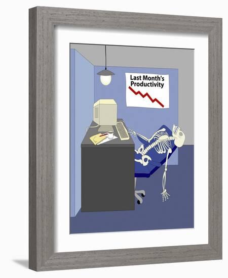 Deleting Spam-Linda Braucht-Framed Giclee Print